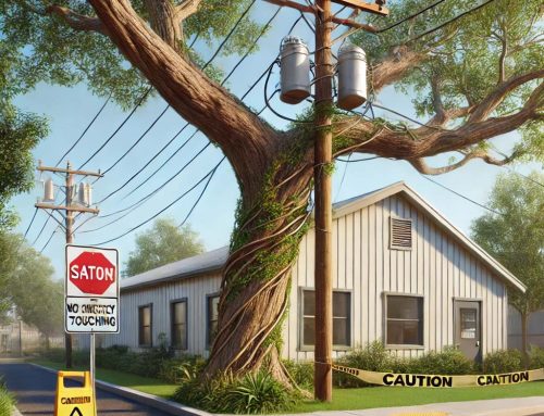 What Should Your Business Do if a Tree is Touching a Power Line?