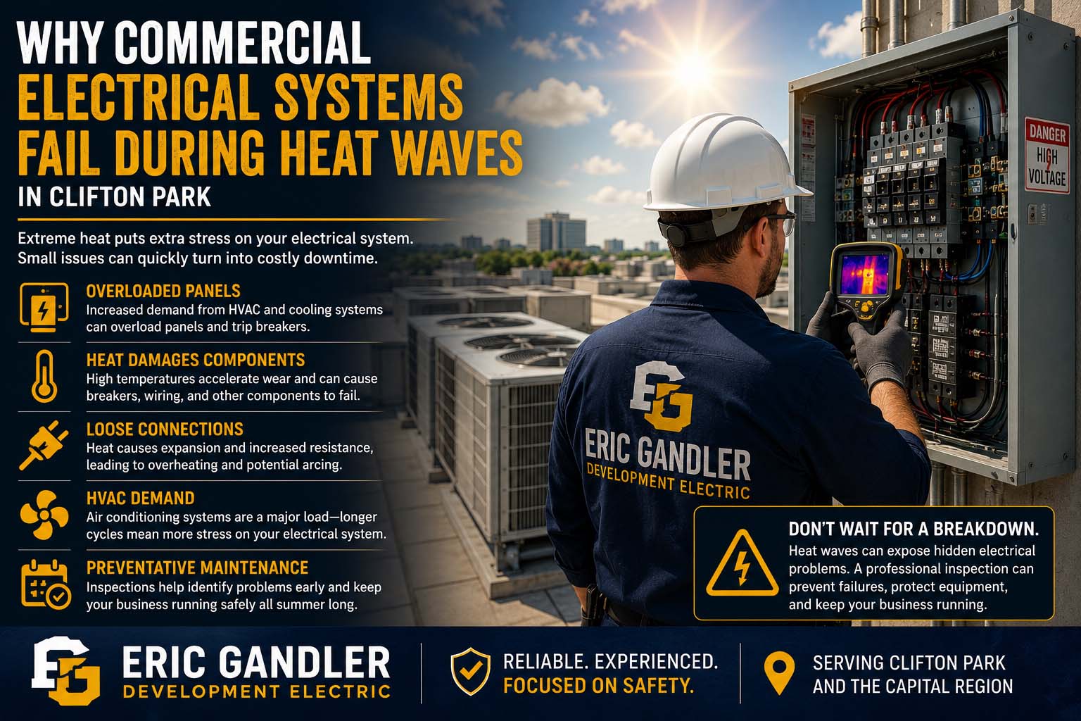 Why Commercial Electrical Systems Fail During Heat Waves in Clifton Park